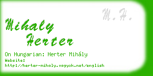 mihaly herter business card